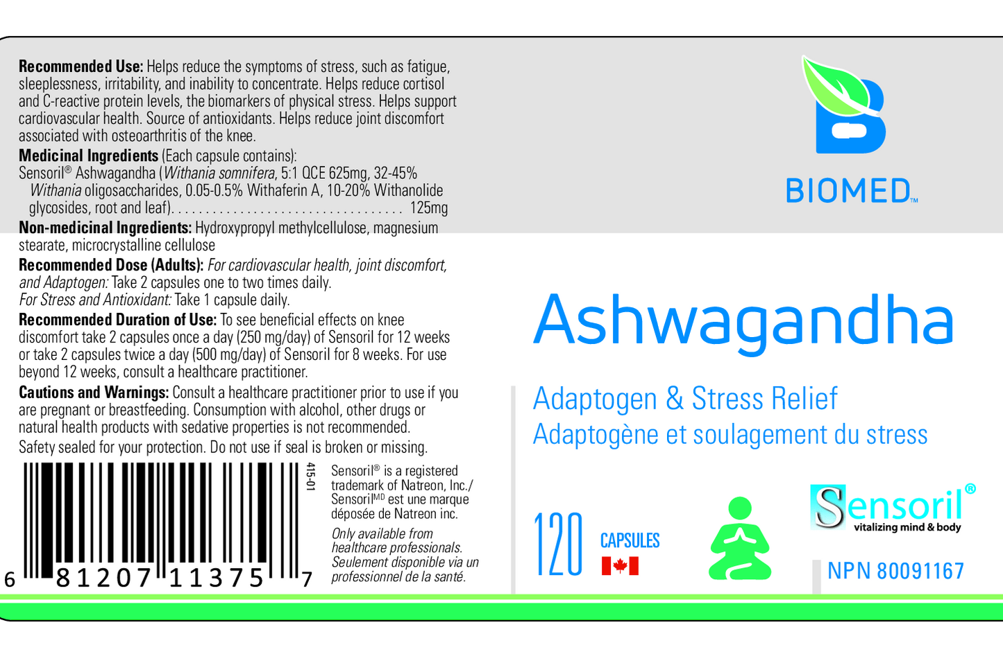 Ashwagandha (Sensoril®)