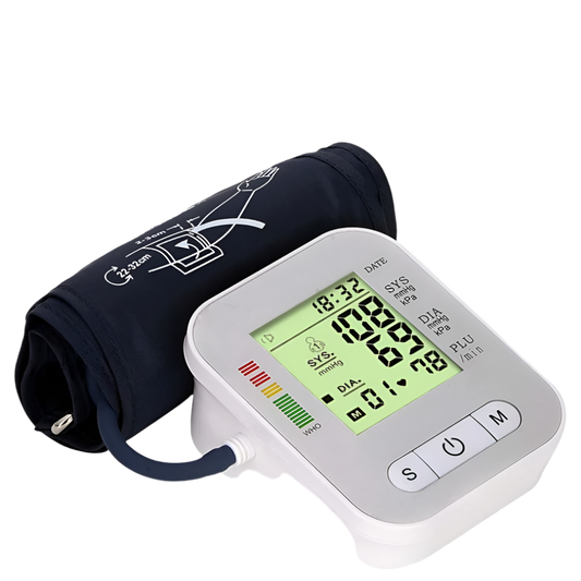 Blood Pressure Monitor Sphygmomanometer Voice Guidance & LCD Cuff